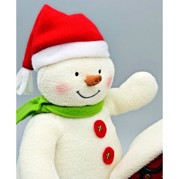 Hallmark Jingle Pals Deck the Halls Duo Plush Singing Snowman Dog 2011 - Picture 3 of 7